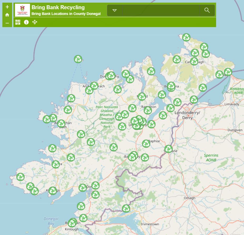 Donegal Bring Bank Locations © Donegal CoCo